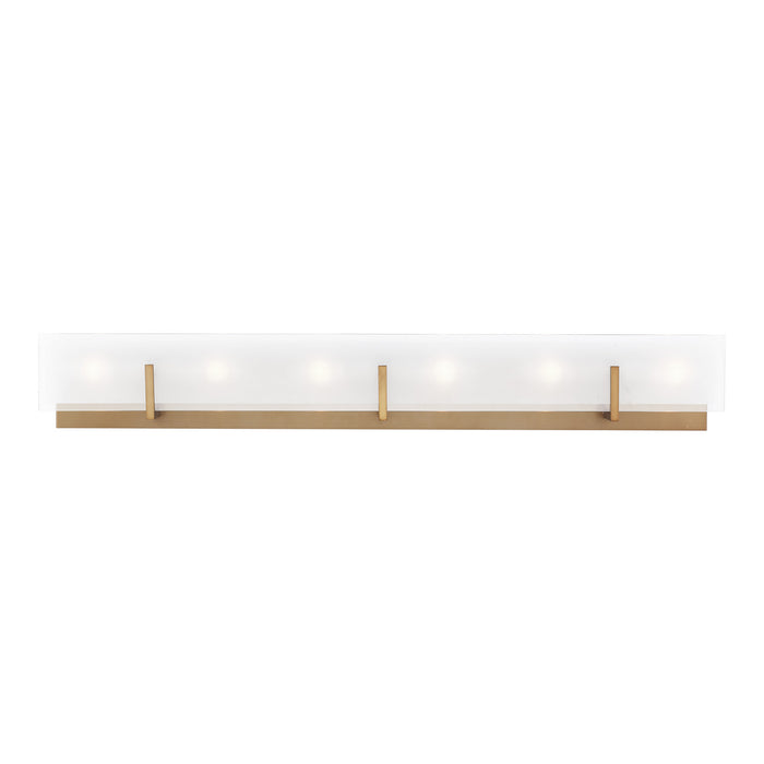 Visual Comfort Studio 4430806-848 Six Light Wall / Bath, Satin Brass
