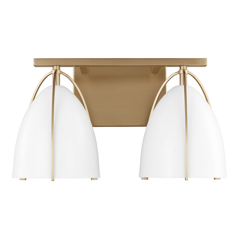 Visual Comfort Studio 4451802-848 Two Light Wall / Bath, Satin Brass