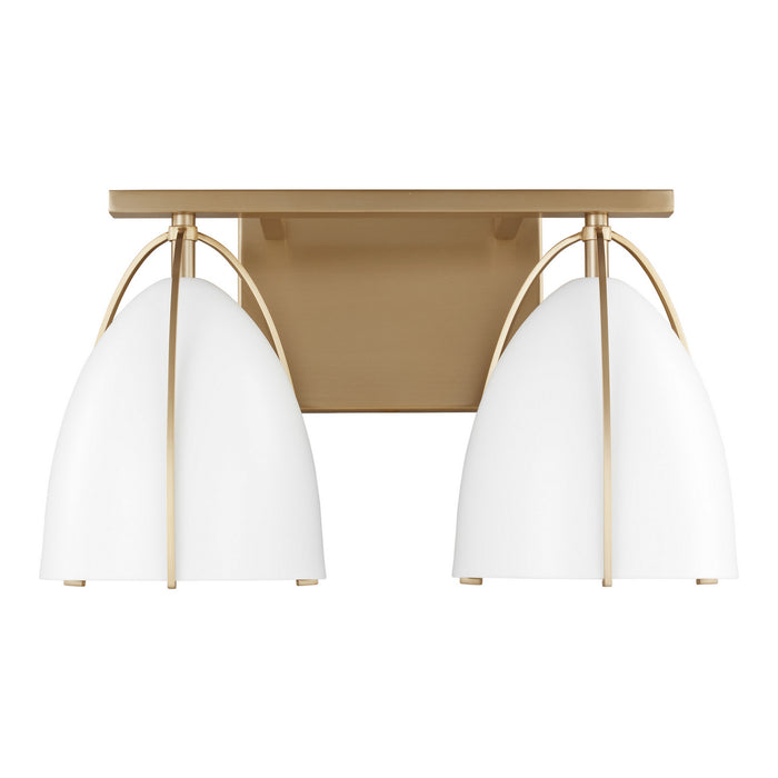 Visual Comfort Studio 4451802-848 Two Light Wall / Bath, Satin Brass