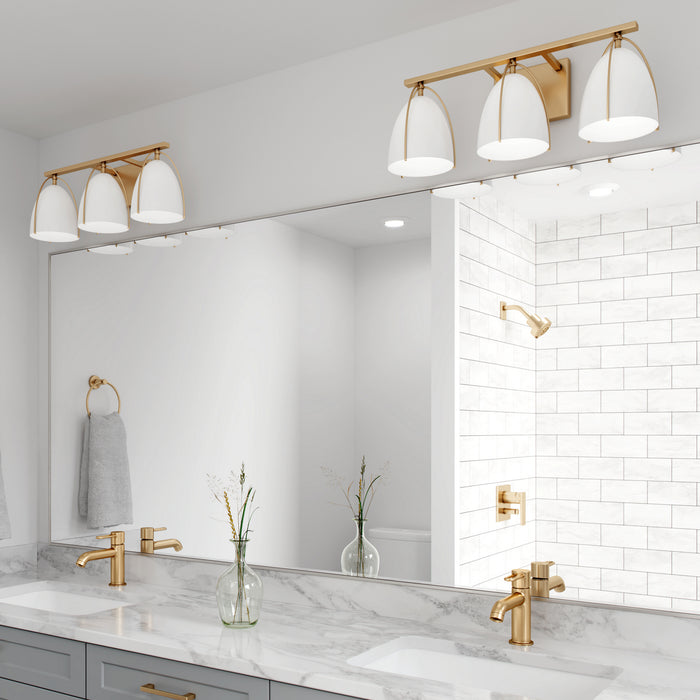 Visual Comfort Studio 4451803-848 Three Light Wall / Bath, Satin Brass