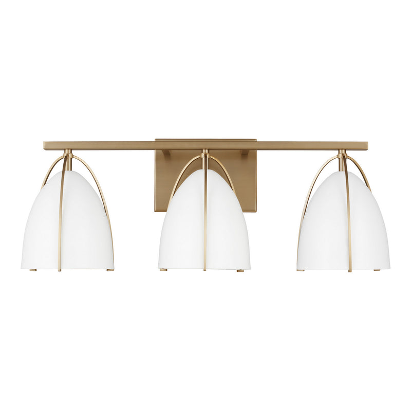 Visual Comfort Studio 4451803EN3-848 Three Light Wall / Bath, Satin Brass