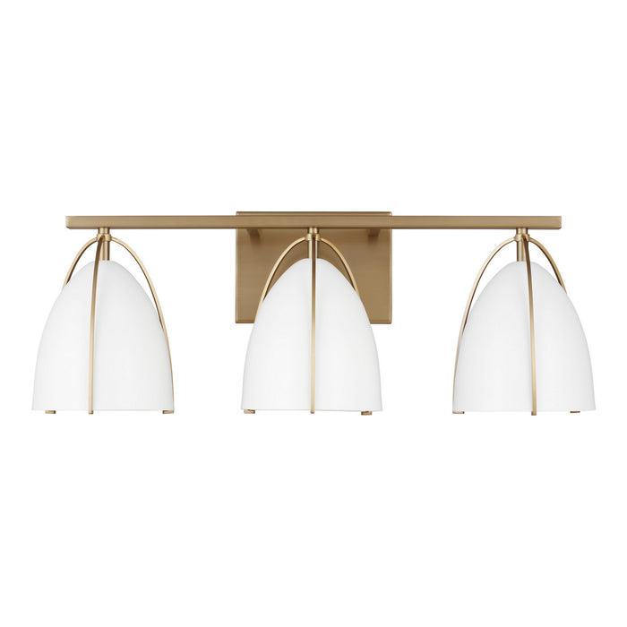 Visual Comfort Studio 4451803EN3-848 Three Light Wall / Bath, Satin Brass