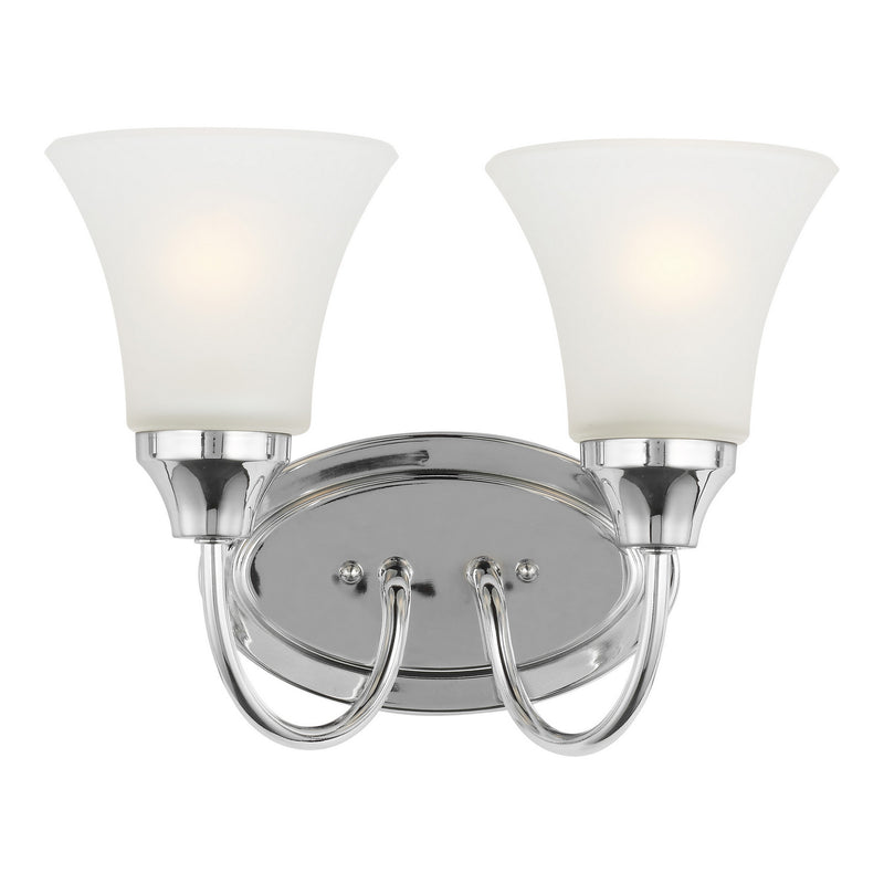 Generation Lighting 44806-05 Two Light Wall / Bath, Chrome