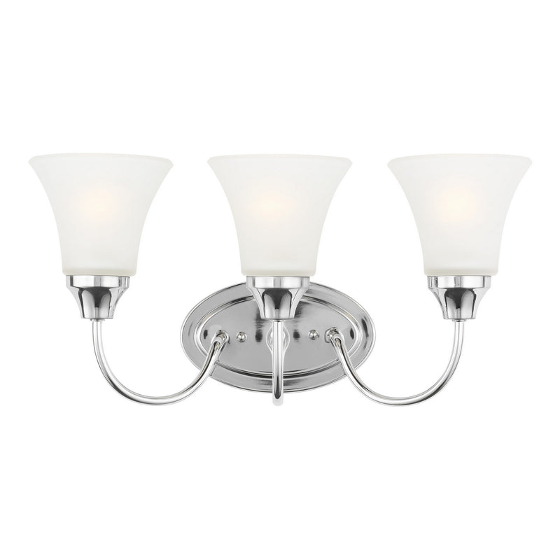 Generation Lighting 44807EN3-05 Three Light Wall / Bath, Chrome