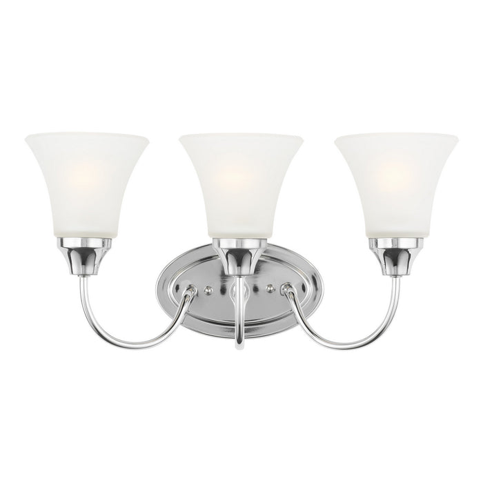 Generation Lighting 44807EN3-05 Three Light Wall / Bath, Chrome