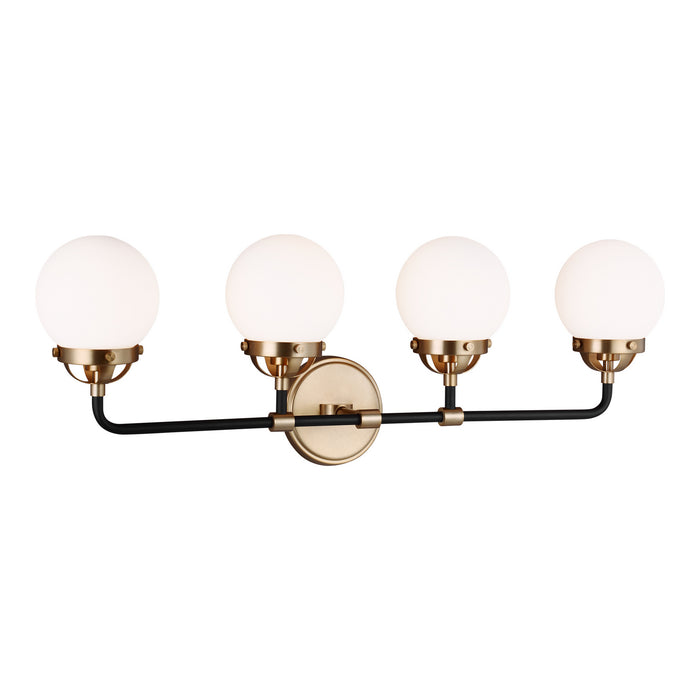 Visual Comfort Studio 4487904EN-848 Four Light Wall / Bath, Satin Brass