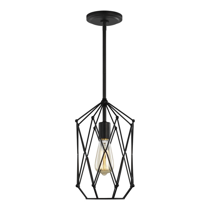 Visual Comfort Studio 5134101-112 One Light Lantern, Midnight Black