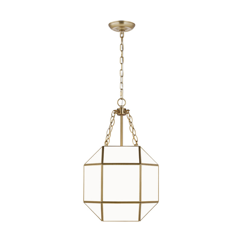 Visual Comfort Studio 5179453EN-848 Three Light Lantern, Satin Brass