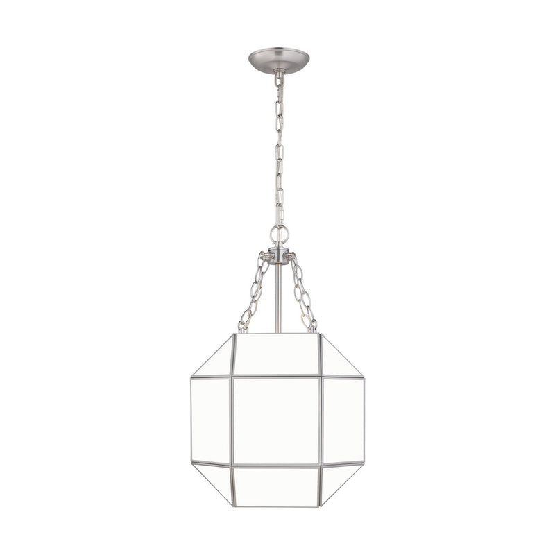 Visual Comfort Studio 5179453EN-962 Three Light Lantern, Brushed Nickel