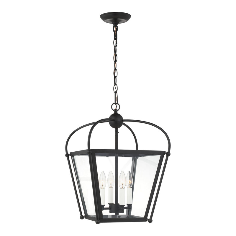 Visual Comfort Studio 5191004-112 Four Light Foyer, Midnight Black