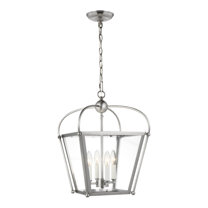 Visual Comfort Studio 5191004-965 Four Light Foyer, Antique Brushed Nickel