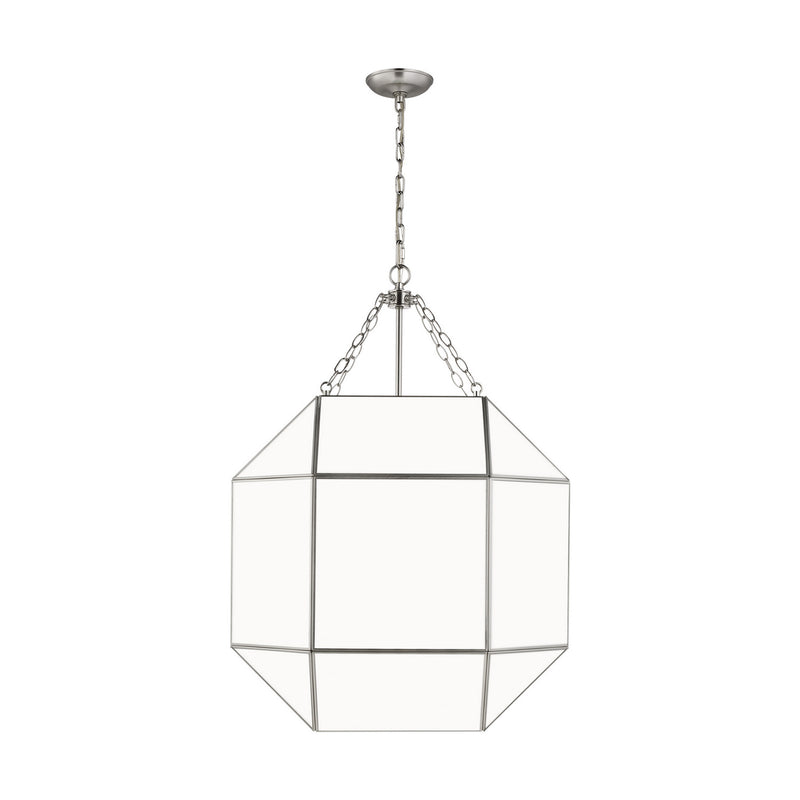 Visual Comfort Studio 5279454-962 Four Light Lantern, Brushed Nickel