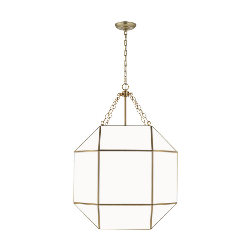 Visual Comfort Studio 5279454EN-848 Four Light Lantern, Satin Brass