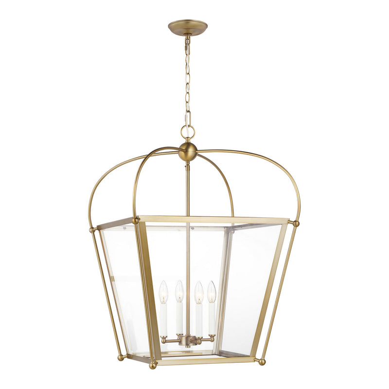 Visual Comfort Studio 5291004-848 Four Light Foyer, Satin Brass