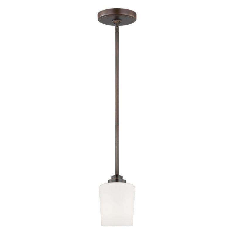 Generation Lighting 6102801EN3-710 One Light Mini-Pendant, Bronze