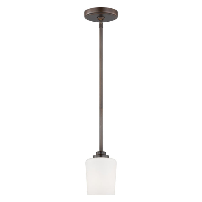 Generation Lighting 6102801EN3-710 One Light Mini-Pendant, Bronze