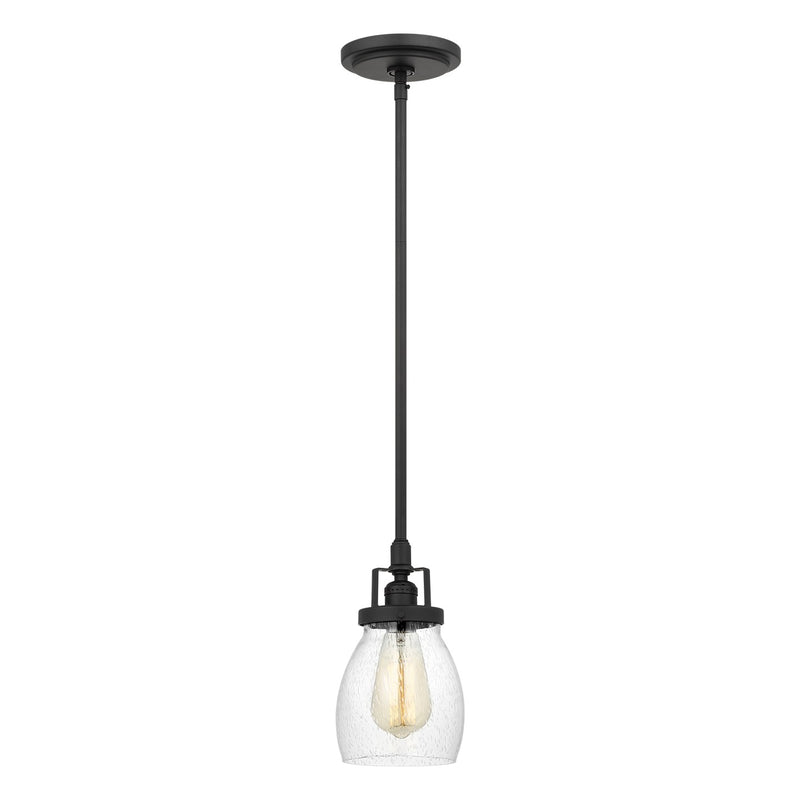 Generation Lighting 6114501-112 One Light Mini-Pendant, Midnight Black