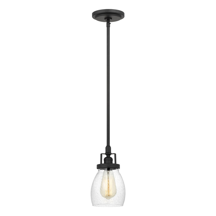 Generation Lighting 6114501-112 One Light Mini-Pendant, Midnight Black