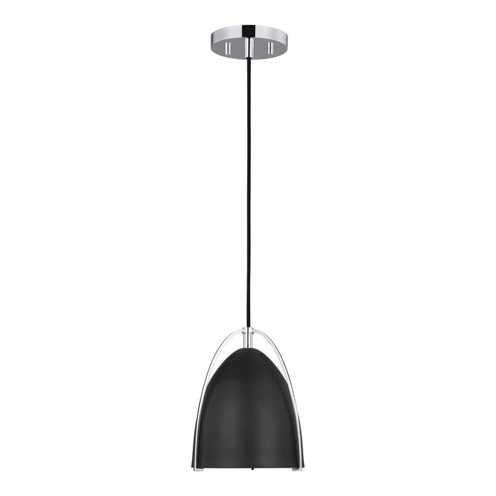 Visual Comfort Studio 6151701-05 One Light Mini-Pendant, Chrome