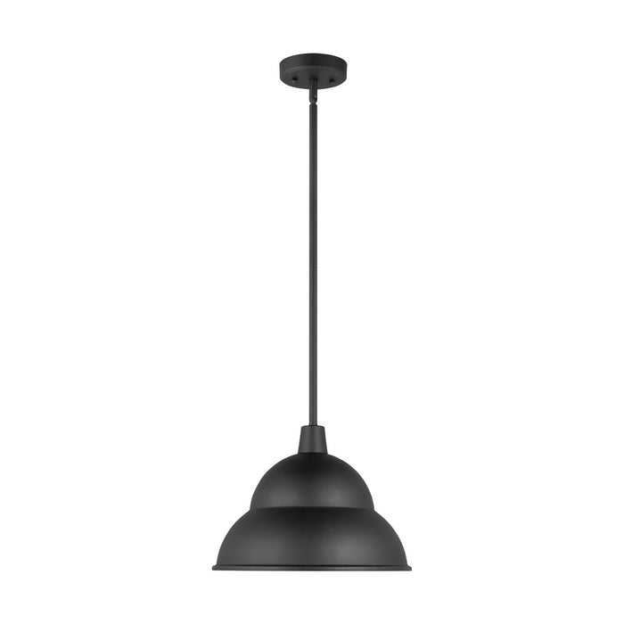Visual Comfort Studio 6236701-12 One Light Outdoor Pendant, Black