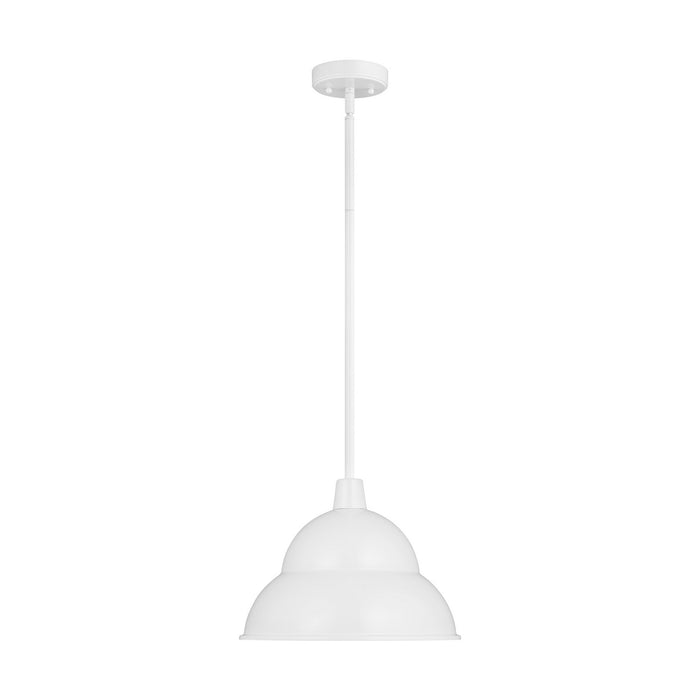 Visual Comfort Studio 6236701-15 One Light Outdoor Pendant, White