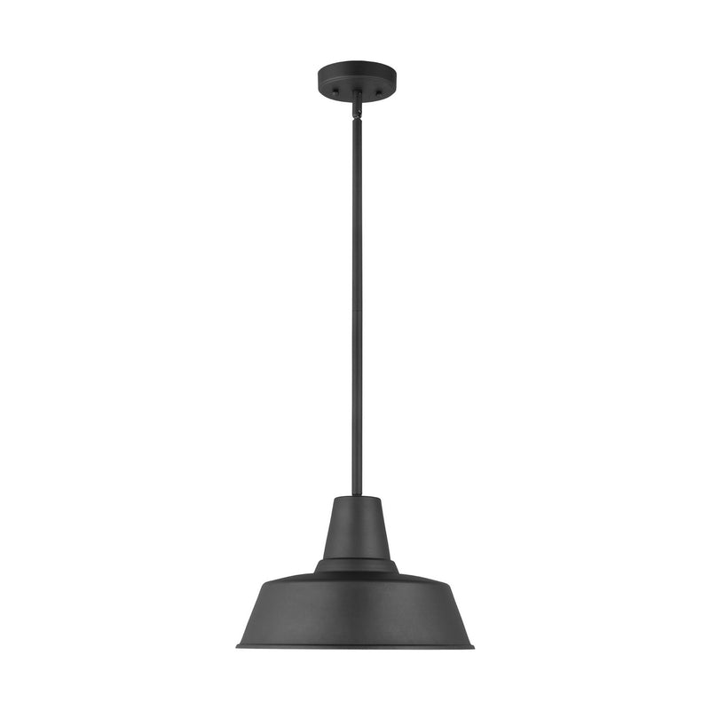 Visual Comfort Studio 6237401-12 One Light Outdoor Pendant, Black