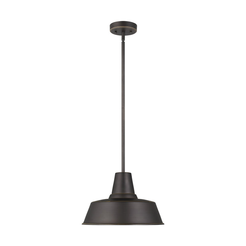 Visual Comfort Studio 6237401EN3-71 One Light Outdoor Pendant, Antique Bronze