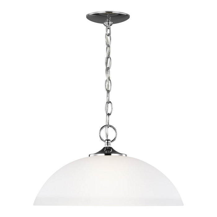 Generation Lighting 6516501-05 One Light Pendant, Chrome