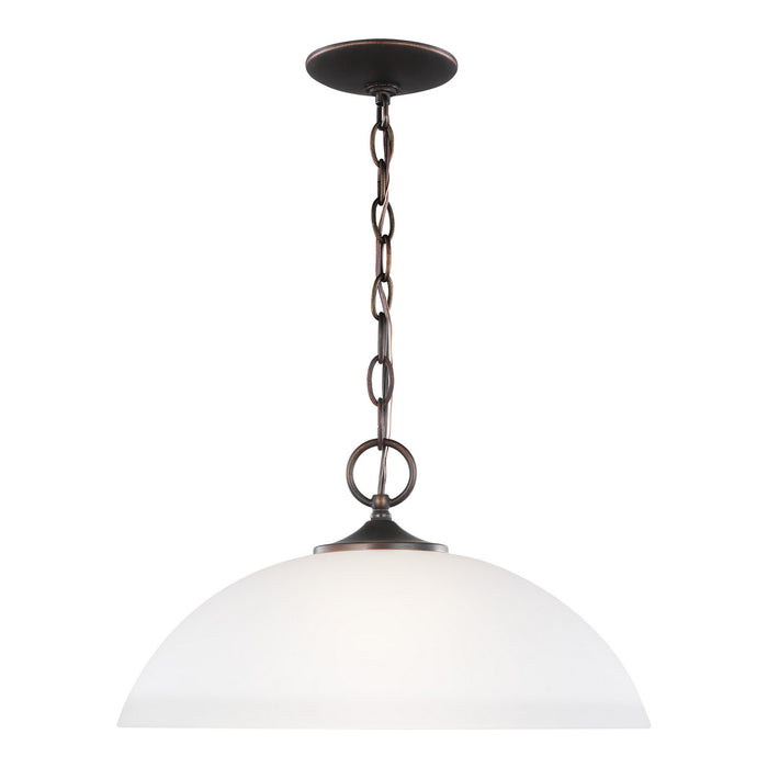 Generation Lighting 6516501-710 One Light Pendant, Bronze