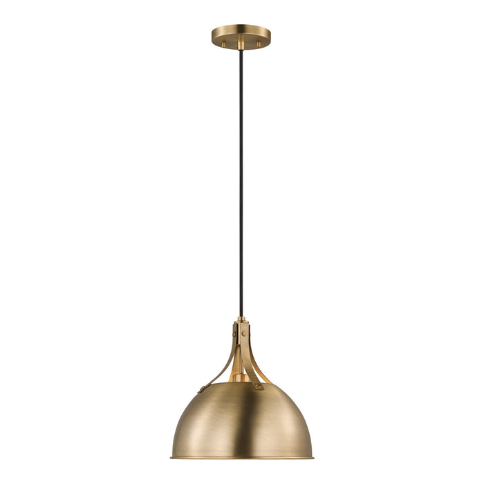 Visual Comfort Studio 6524201-848 One Light Pendant, Satin Brass