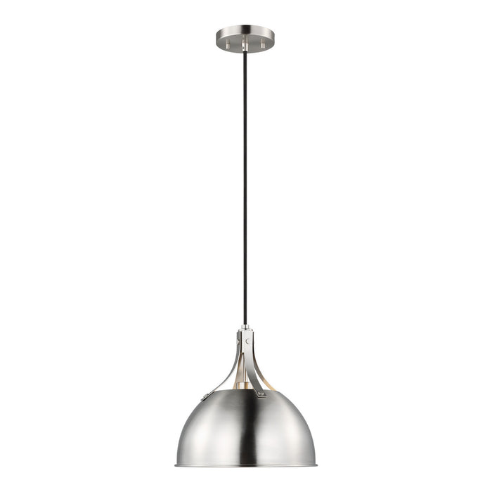 Visual Comfort Studio 6524201-962 One Light Pendant, Brushed Nickel