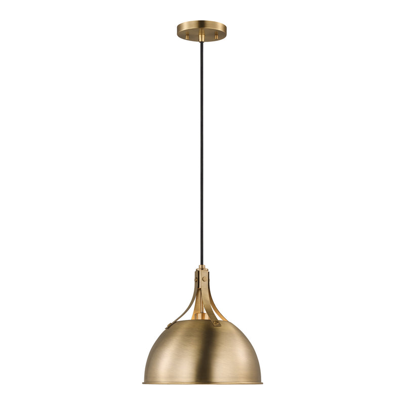 Visual Comfort Studio 6524201EN3-848 One Light Pendant, Satin Brass