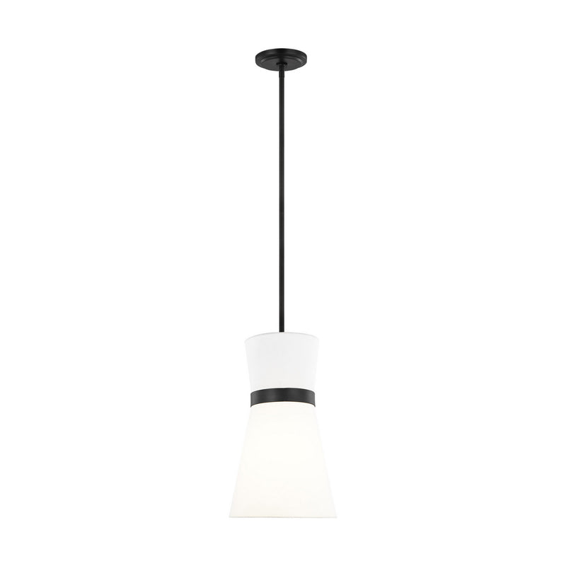 Visual Comfort Studio 6590501EN3-112 One Light Pendant, Midnight Black