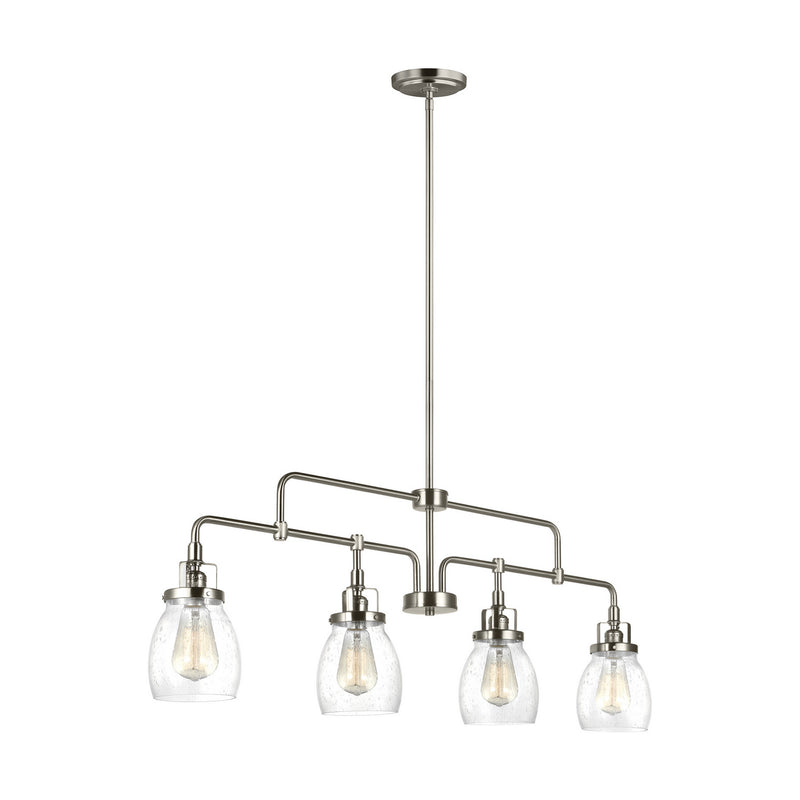 Generation Lighting 6614504EN7-962 Four Light Island Pendant, Brushed Nickel