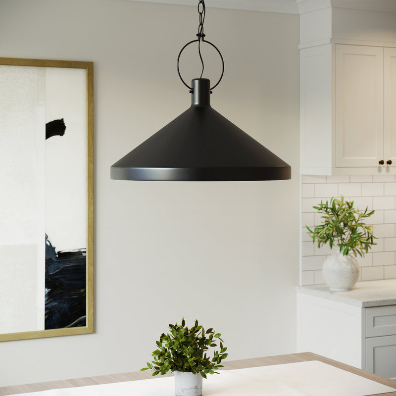 Visual Comfort Studio 6884901-112 One Light Pendant, Midnight Black