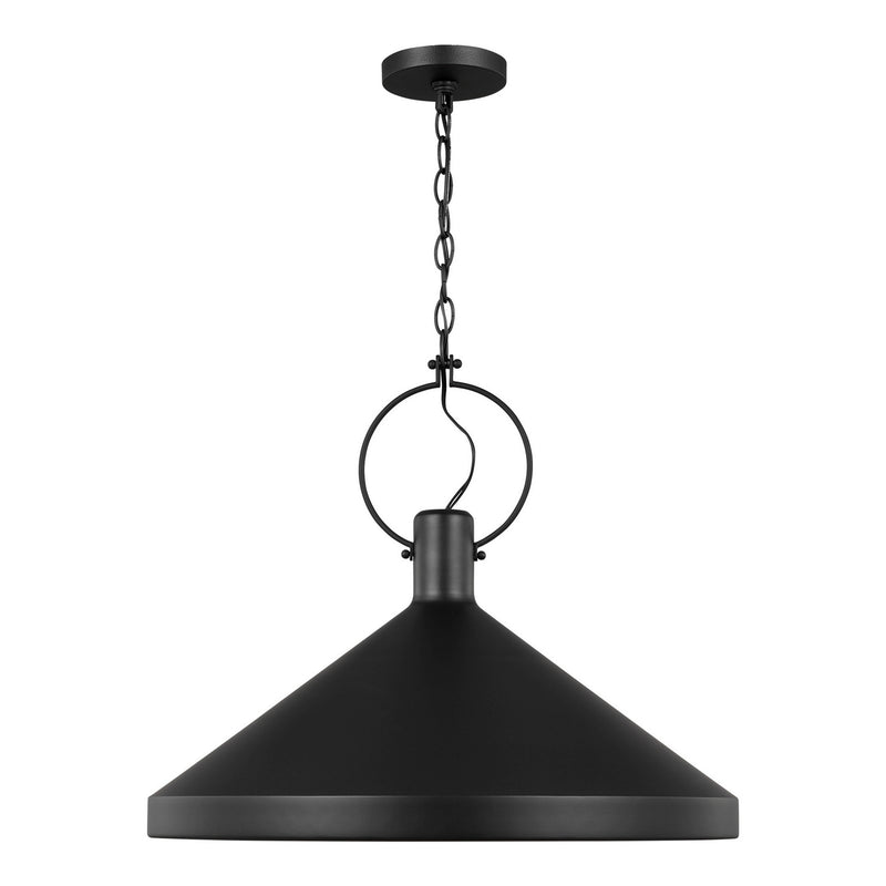 Visual Comfort Studio 6884901EN3-112 One Light Pendant, Midnight Black