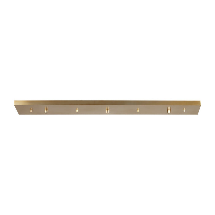 Generation Lighting 7449603-848 Three Light Linear Canopy, Satin Brass