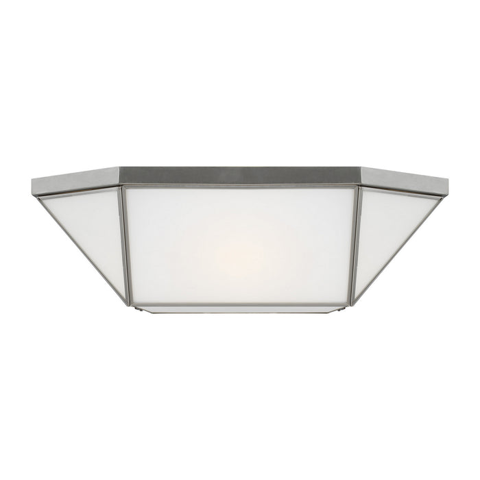 Visual Comfort Studio 7679454-962 Four Light Flush Mount, Brushed Nickel