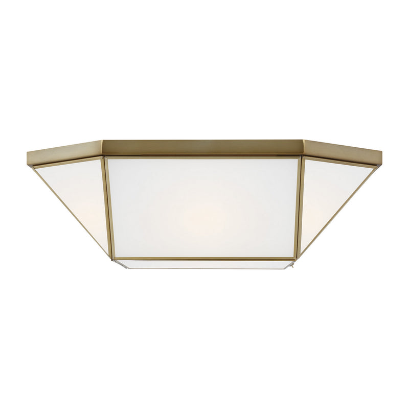 Visual Comfort Studio 7679454EN3-848 Four Light Flush Mount, Satin Brass