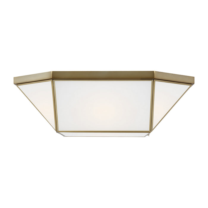 Visual Comfort Studio 7679454EN3-848 Four Light Flush Mount, Satin Brass