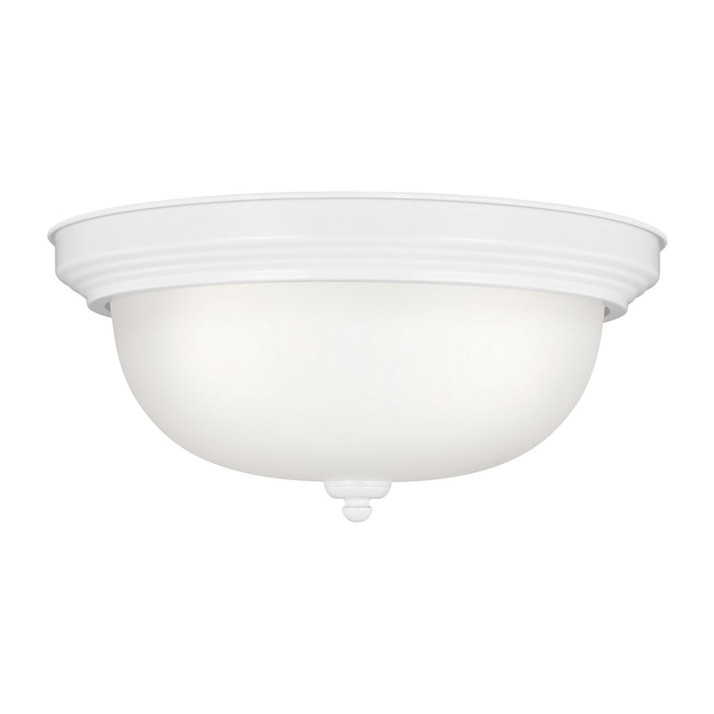 Generation Lighting 77065EN3-15 Three Light Flush Mount, White