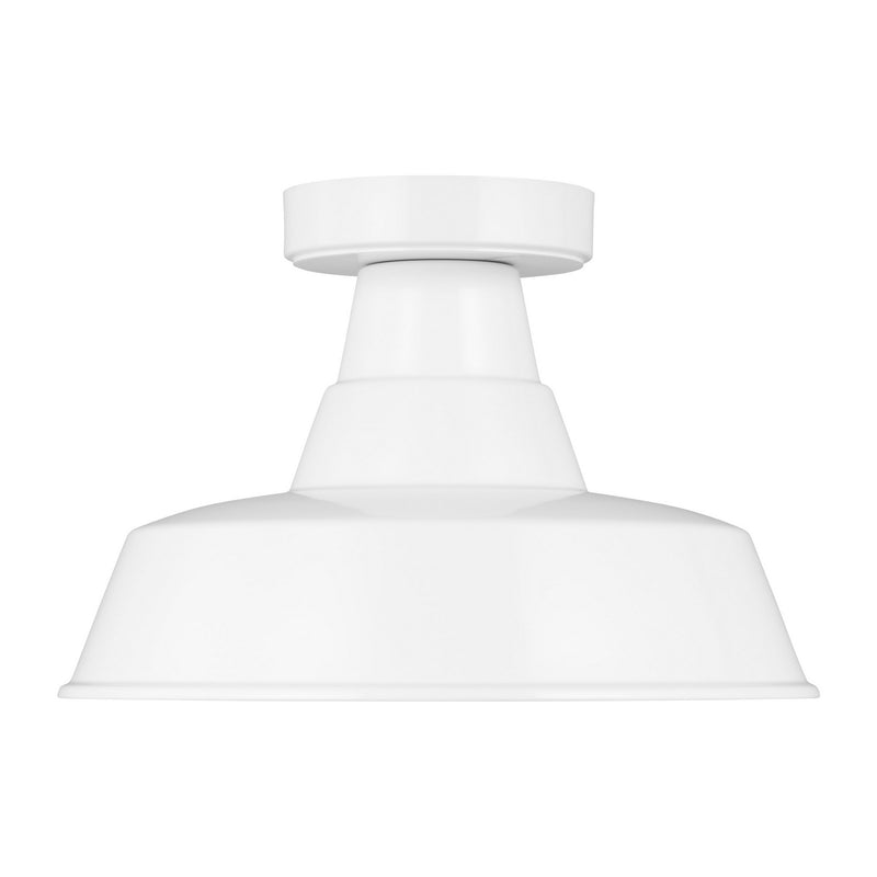 Visual Comfort Studio 7837401EN3-15 One Light Outdoor Flush Mount, White