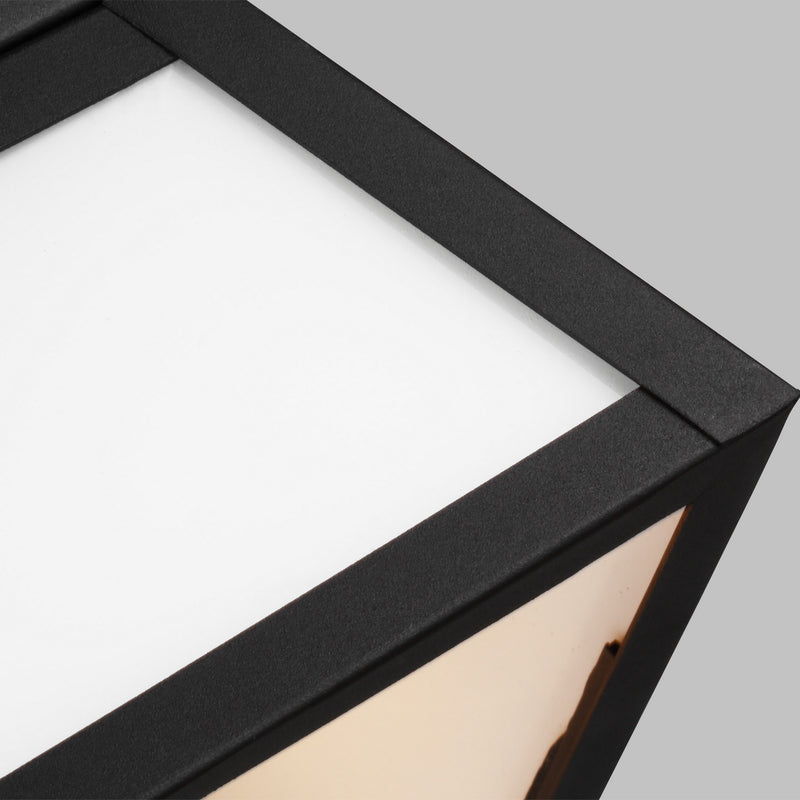 Visual Comfort Studio 7848402-12 Two Light Outdoor Flush Mount, Black