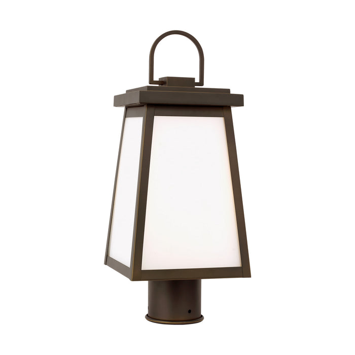 Visual Comfort Studio 8248401-71 One Light Outdoor Post Lantern, Antique Bronze