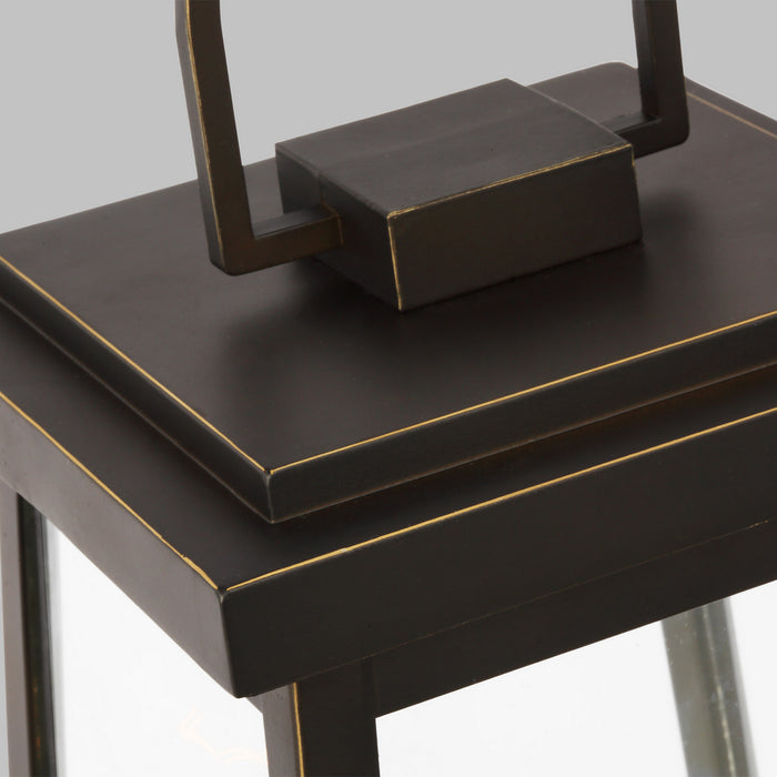 Visual Comfort Studio 8248401-71 One Light Outdoor Post Lantern, Antique Bronze