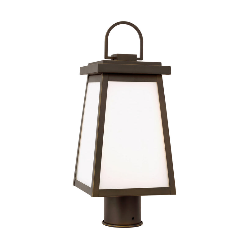 Visual Comfort Studio 8248401EN3-71 One Light Outdoor Post Lantern, Antique Bronze
