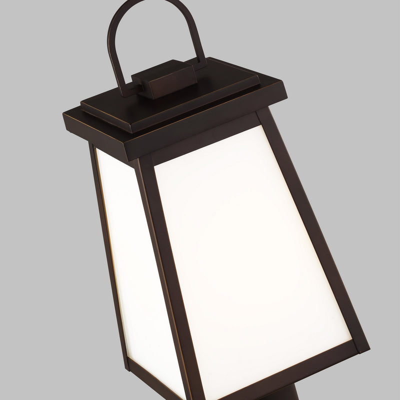 Visual Comfort Studio 8248401EN3-71 One Light Outdoor Post Lantern, Antique Bronze