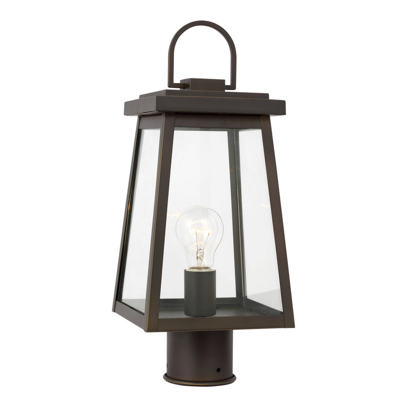 Visual Comfort Studio 8248401EN3-71 One Light Outdoor Post Lantern, Antique Bronze