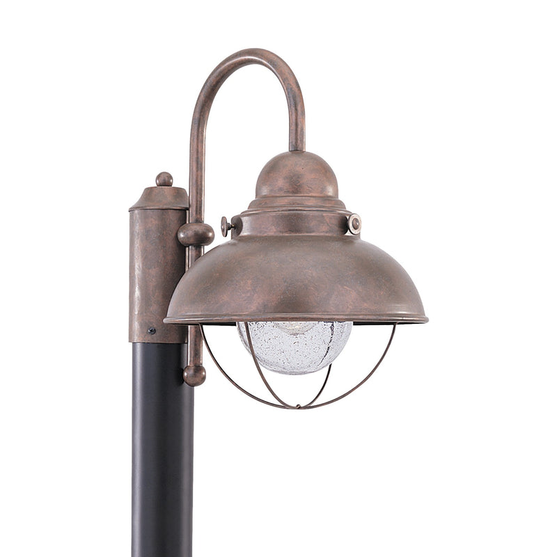 Generation Lighting 8269EN3-44 One Light Outdoor Post Lantern, Weathered Copper