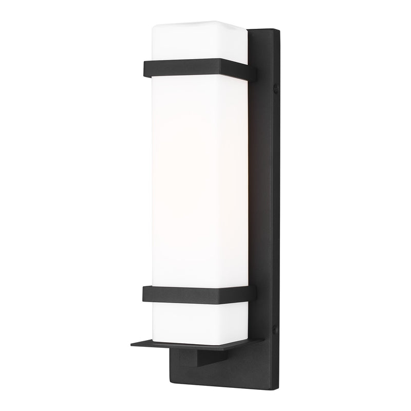 Generation Lighting 8520701EN3-12 One Light Outdoor Wall Lantern, Black